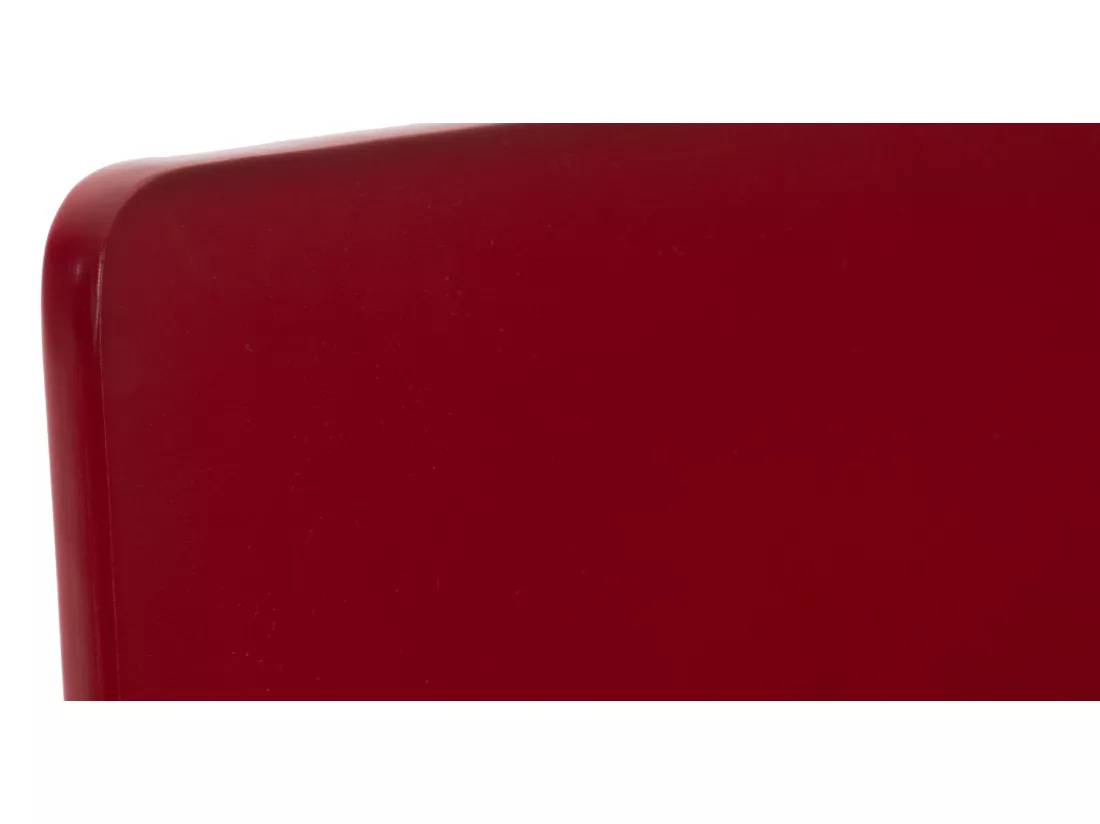 Lot de 4 Chaise de conférence - Bois & Antique - Rouge - PEPE