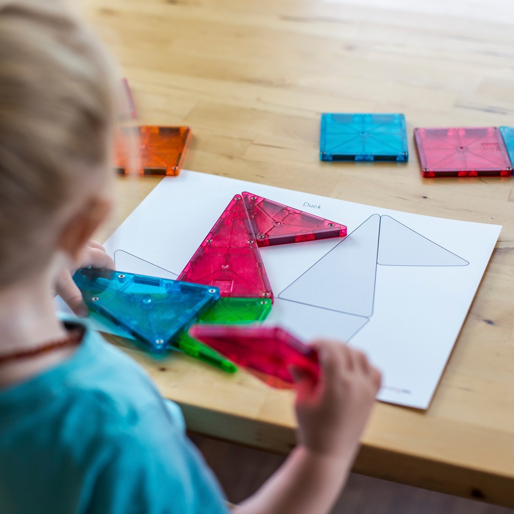 Magna-Tiles Transparente Farben 100 Magnetbausteine