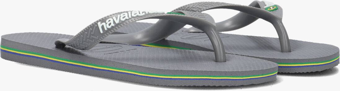 HAVAIANAS grijze havaianas teenslippers brasil logo dames
