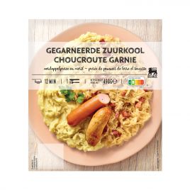 Delhaize Gegarneerde zuurkool (voor uw eigen risico, geen restitutie mogelijk)
