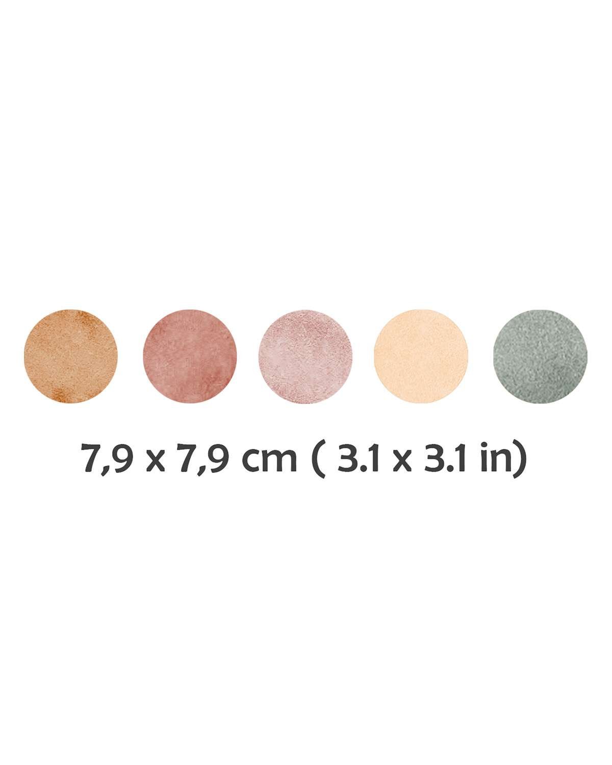 Wallstickers Prikker 50stk – ØKO Veggklistremerker Barnerom – Dots 7