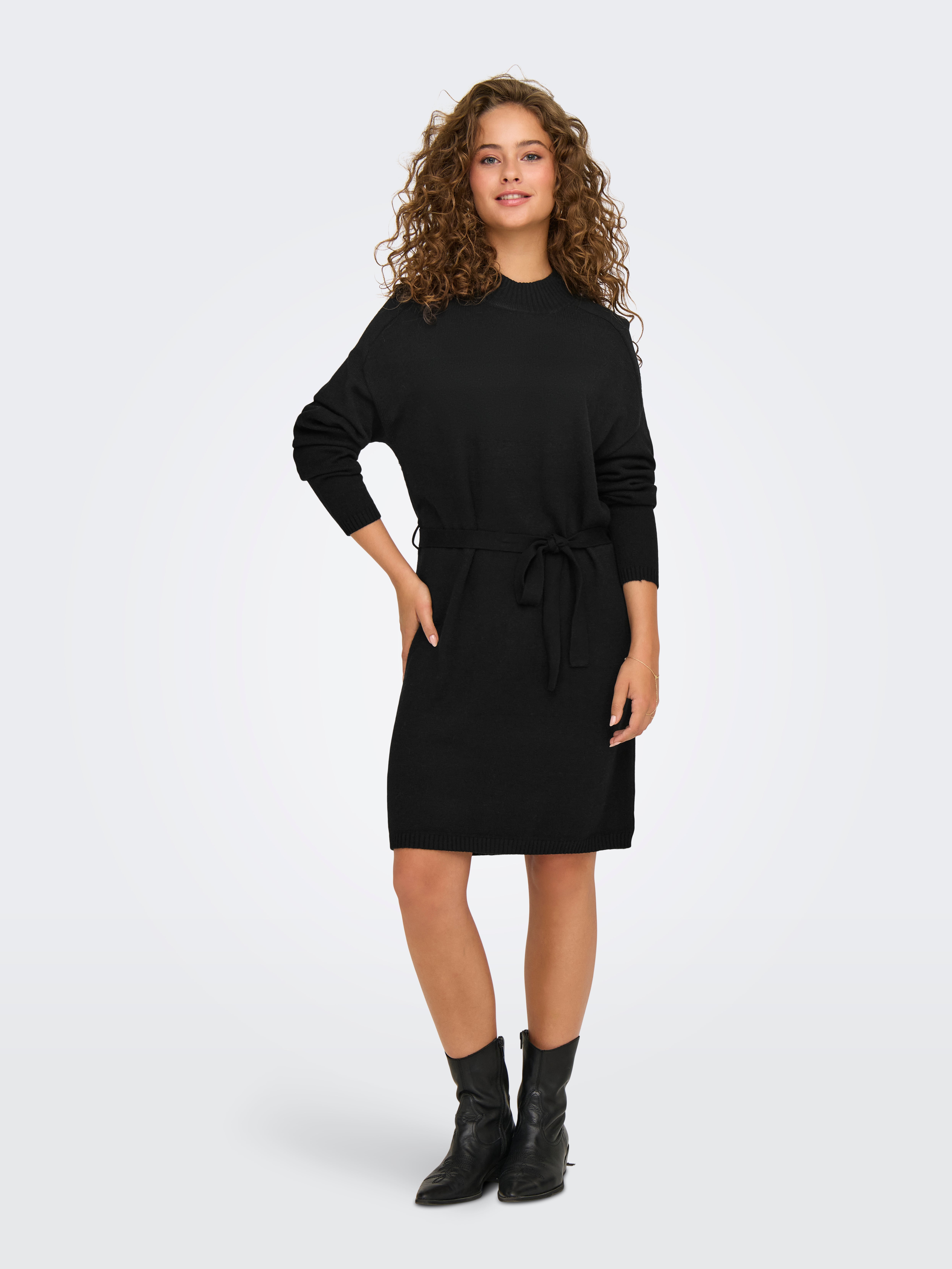 ONLLEVA Langes Kleid Black