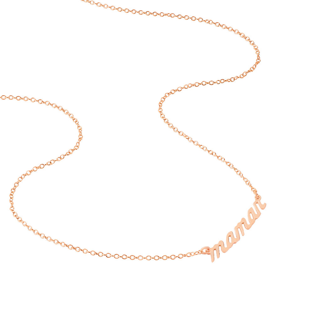 Collier Mendi Argent Rose