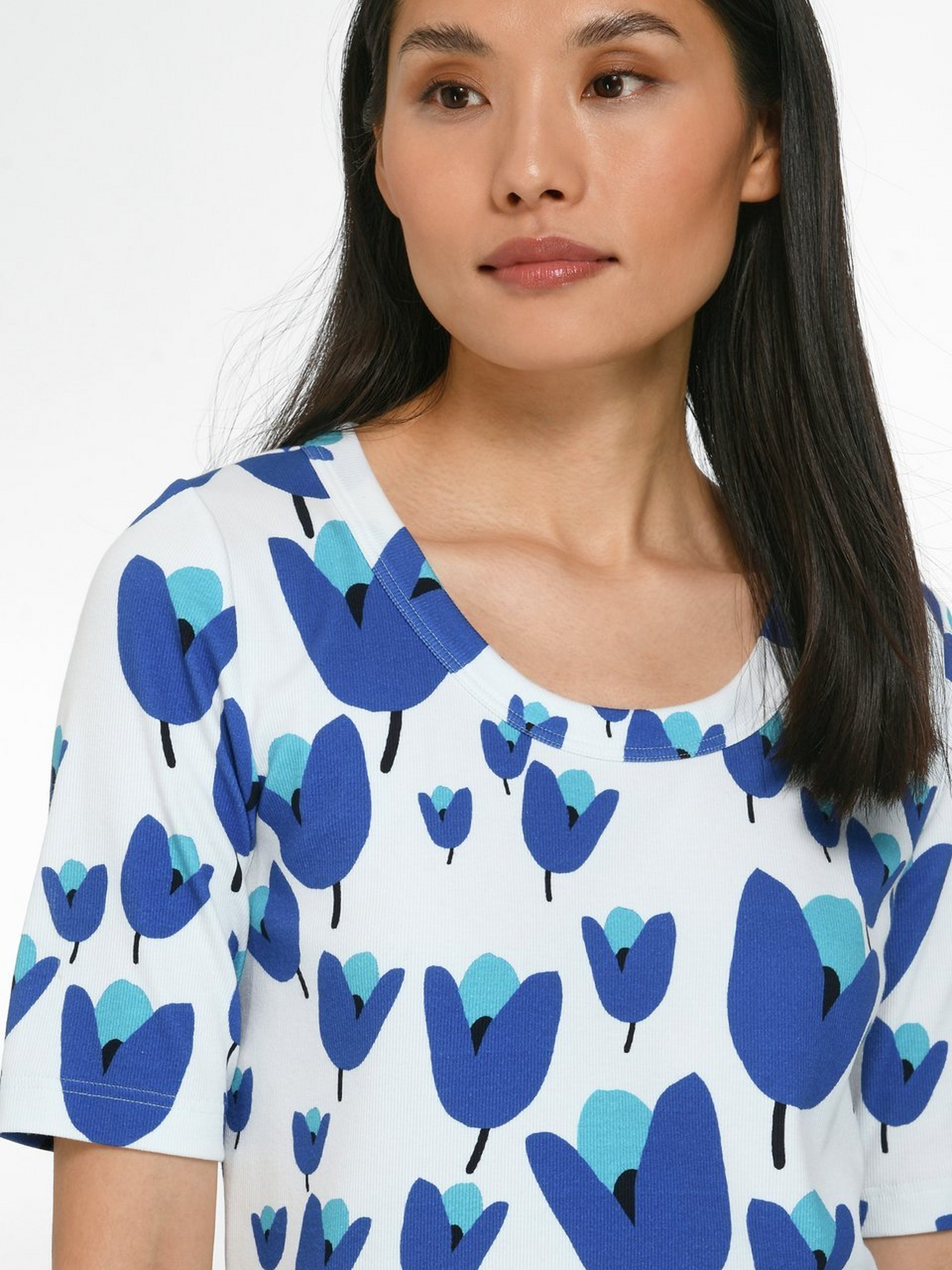 Rundhals-Shirt