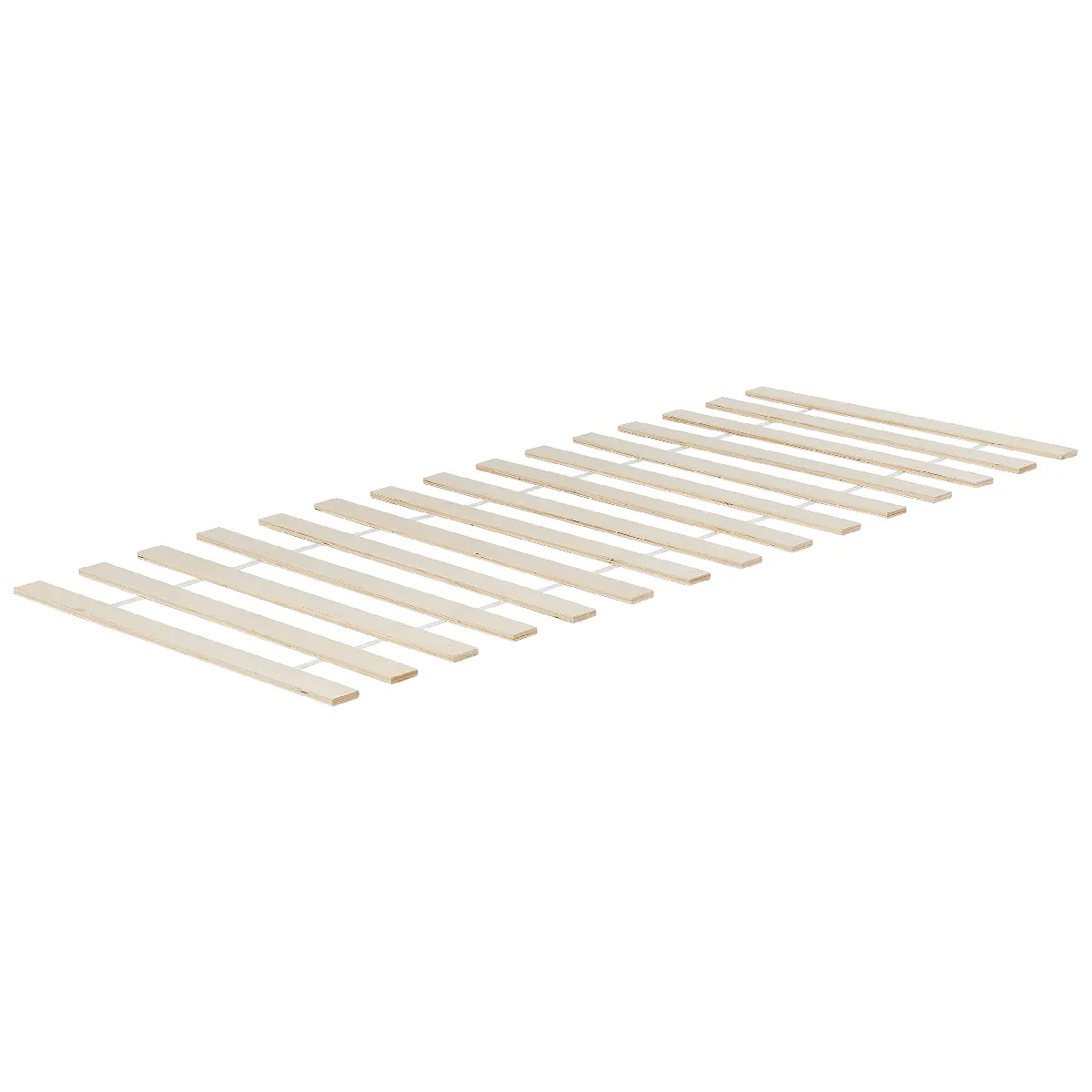 Beliani Lit avec sommier BONNAC 90 x 200 cm Bois Bleu clair