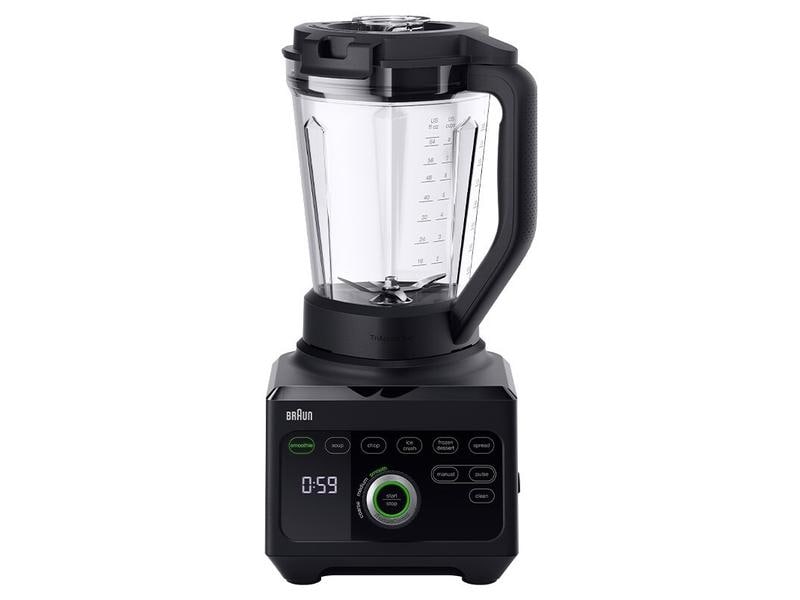 Braun Standmixer PowerBlend 9 JB 9040, Schwarz Standmixer mit 18 Programmen