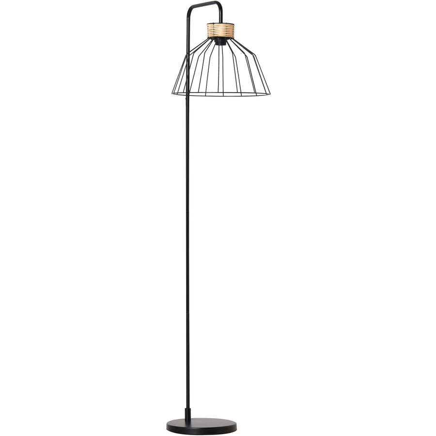 HOMCOM Stehlampe mit Kabel schwarz