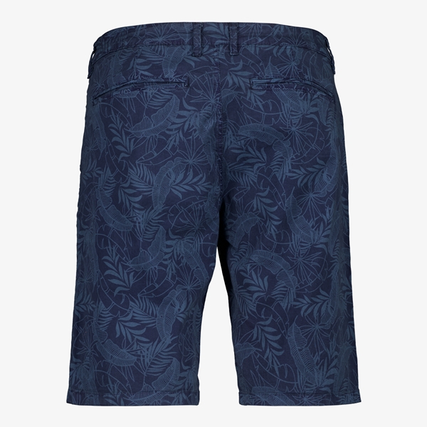 Unsigned heren short donkerblauw met print