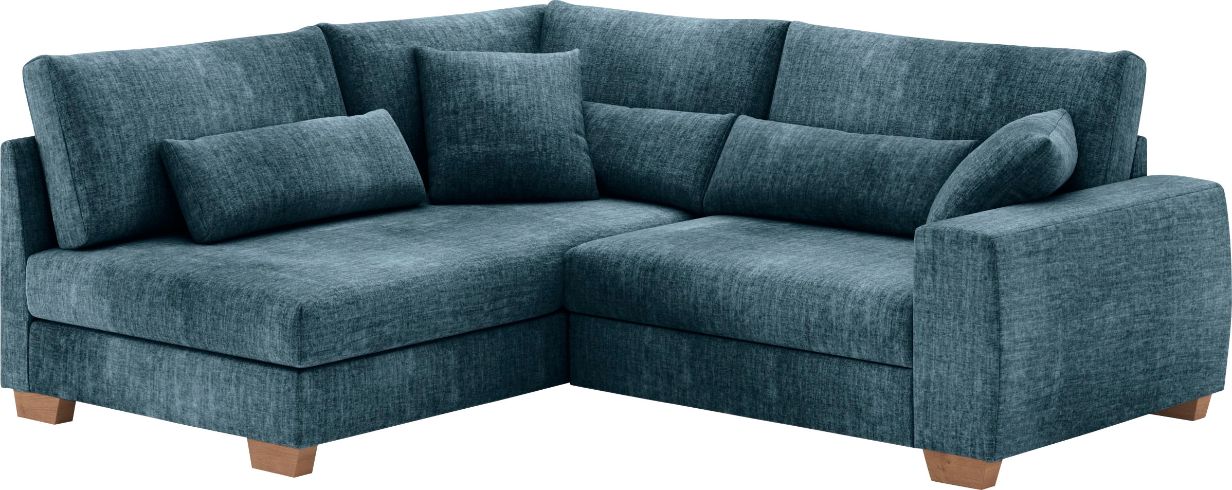 Mr. Couch Ecksofa »Hilla L-Form« Mit Federkern, wahlweise mit Bettfunktion und Taschenfederkern