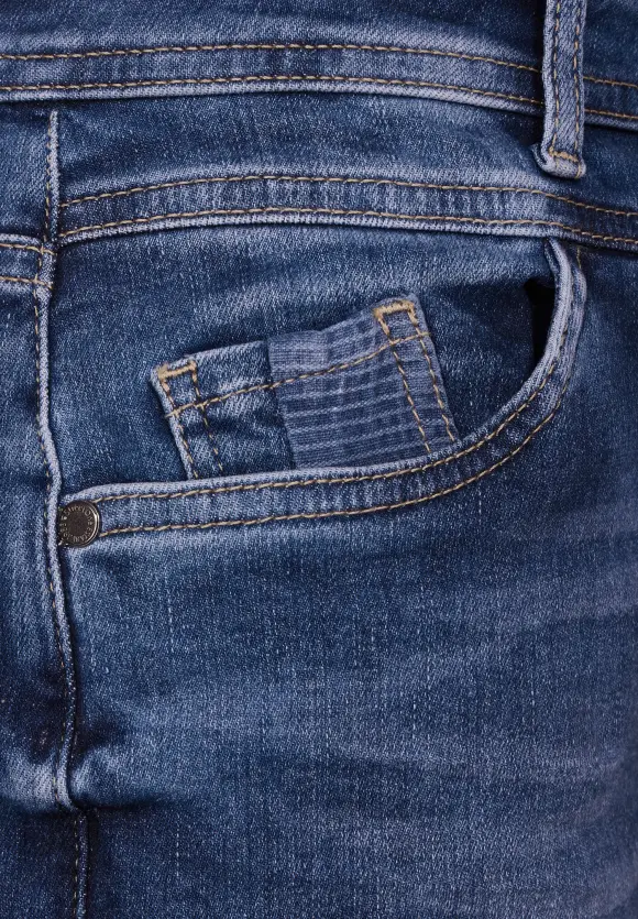 Casual Fit Jeans - mid blue washed