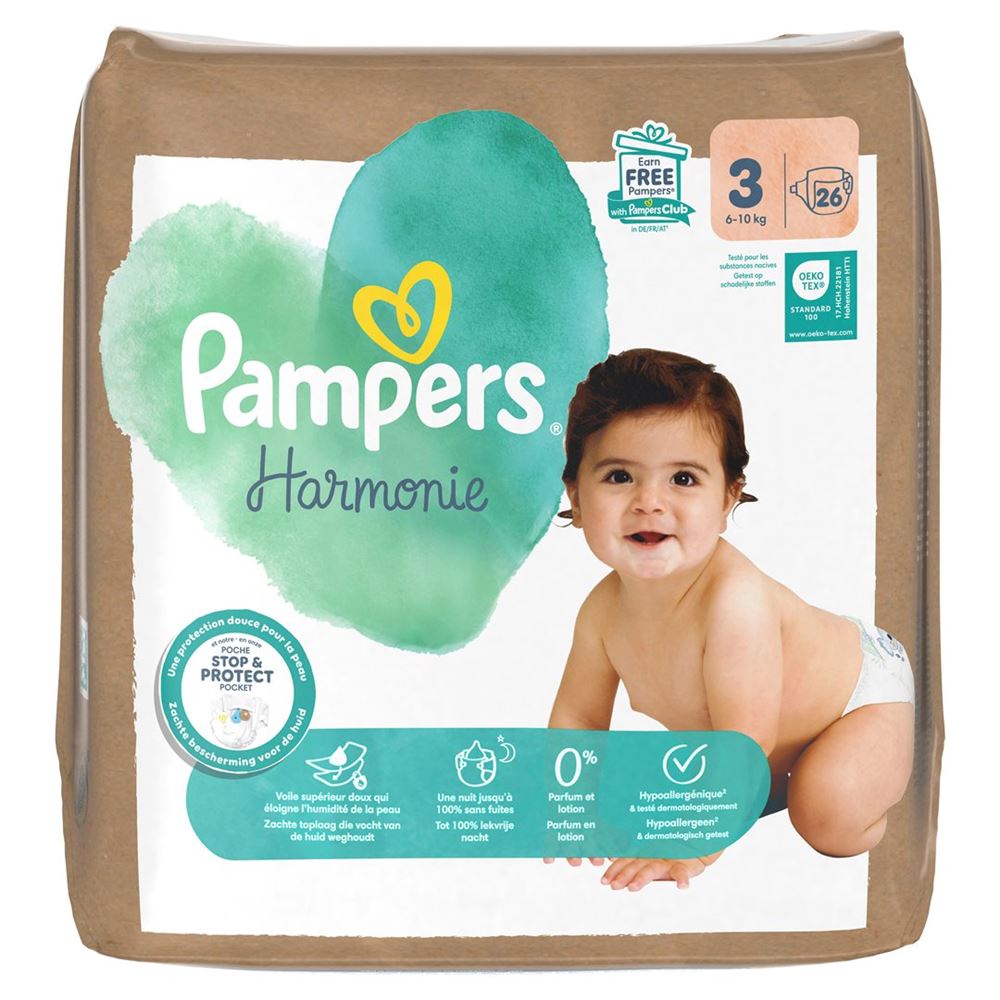 PAMPERS Harmonie Gr3 6-10kg Single Pack 26 Stk