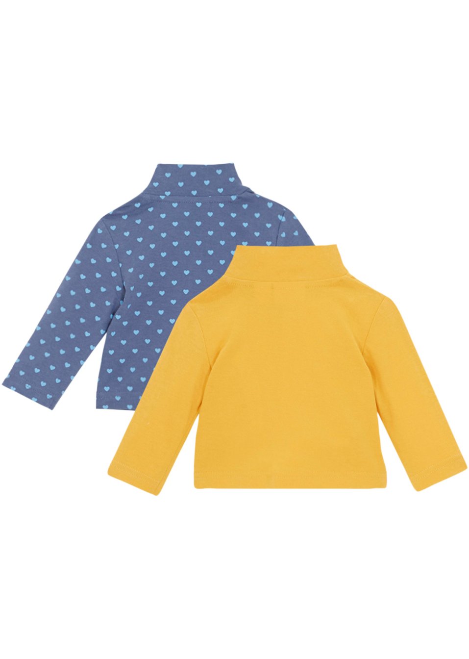 Lot de 2 T-shirts bébé à col roulé en coton