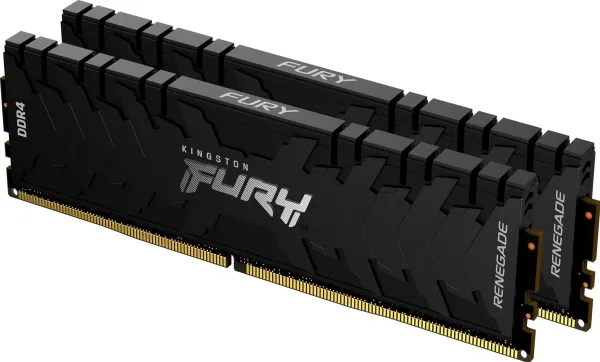 Kingston FURY Renegade - DDR4 - sæt - 16 GB: 2 x 8 GB - DIMM 288-PIN - 5333 MHz / PC4-42600 - CL20 - 1.6 V - ikke bufferet - ikke-ECC - sort