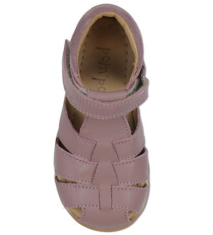 Pom Pom Sandalen - Starter Klettband - Dusty Lavender
