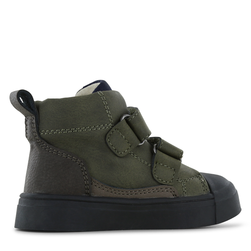 Shoesme donkergroene bootie Microfiber nubuck | Jongens schoenen