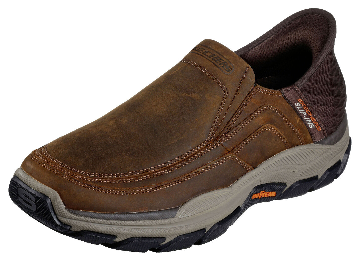 SKECHERS, bequeme Herren-Slipper, mit geformter Slip-Ins Fersenplatte