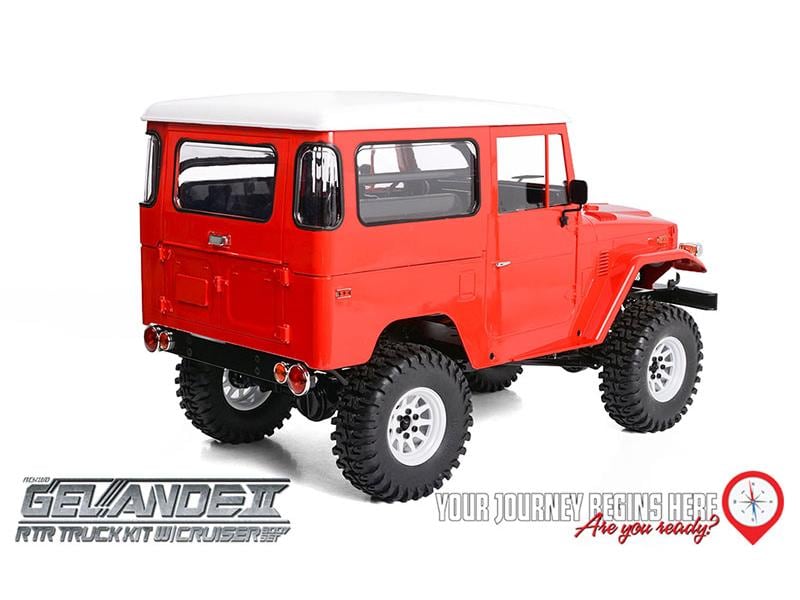 RC4WD Scale Crawler Gelände II Cruiser RTR, 1:10 RTR Scale Crawler mit Detaillierter Karosserie und originalgetreuem Fahrwerk