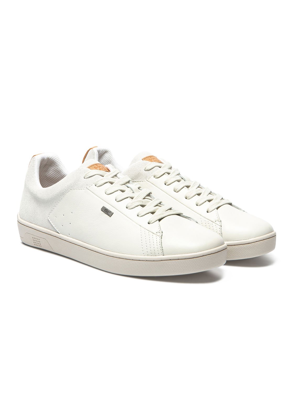 Tennis Homme Confort Purefoam Dessus Cuir Blanc