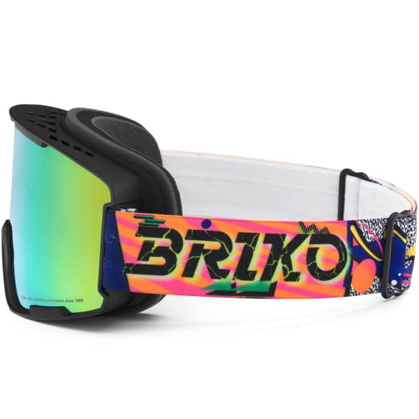 Masque de ski BRIKO MARLO BLACK FANTASY LIME