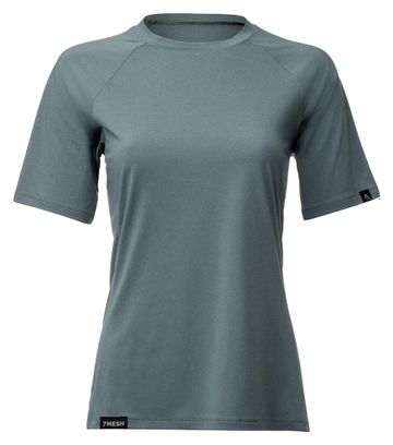 Maillot Manches Courtes Femme 7Mesh Sight Bleu