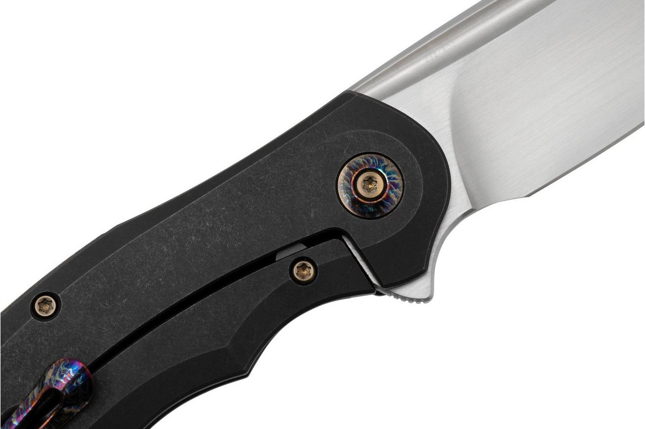 WE Knife Makani WE21048B-1, Black Titanium, Copper Foil Carbonfiber inlay, CPM 20CV zakmes
