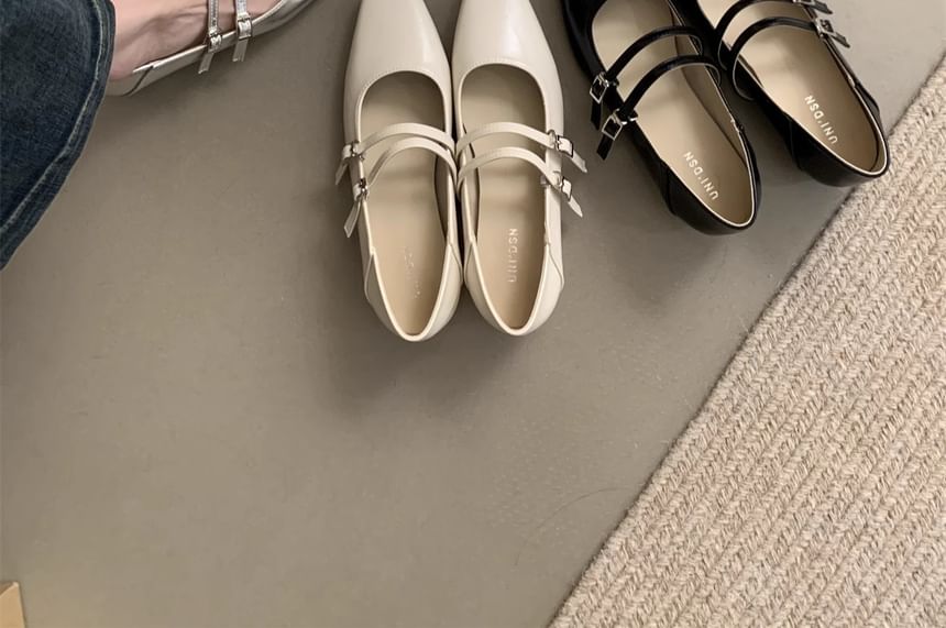 liliaberthe - Mary Jane-schoenen met vierkante neus en dubbele band