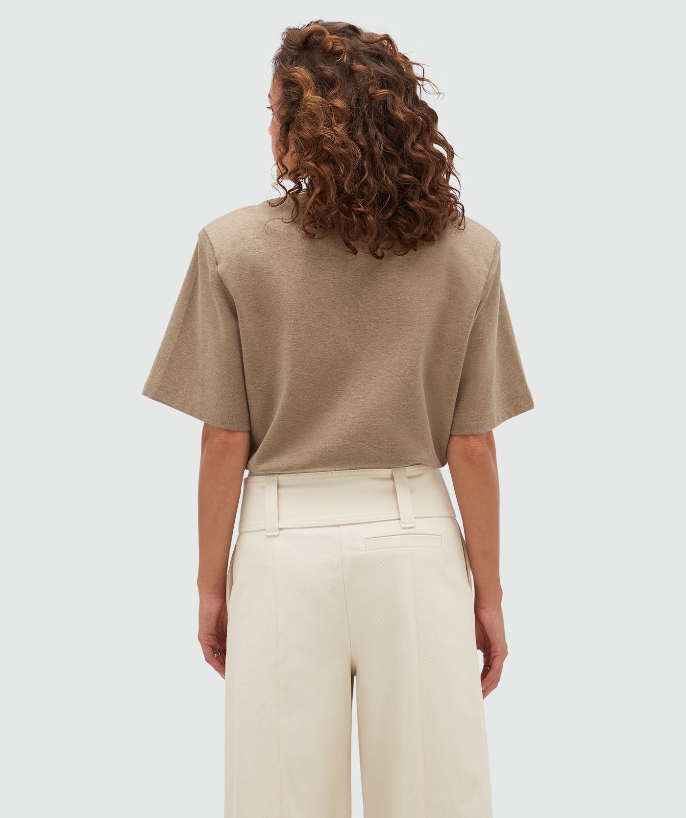 JV-POPPY oversized body  - khaki melange