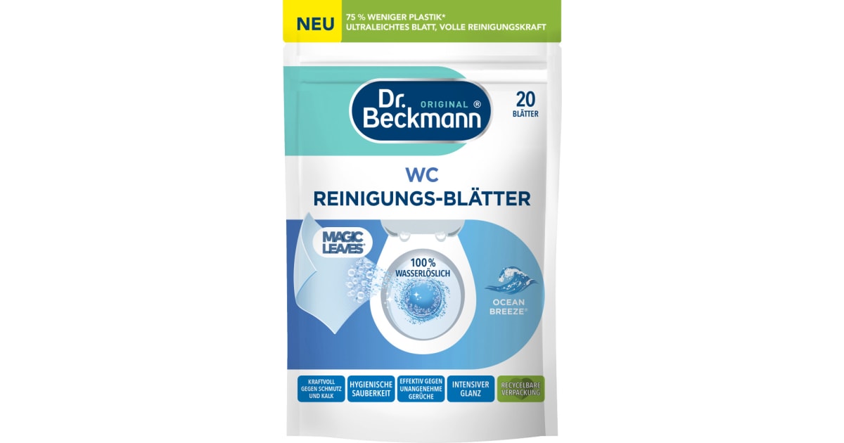 Dr. Beckmann WC Reinigungs-Blätter Ocean