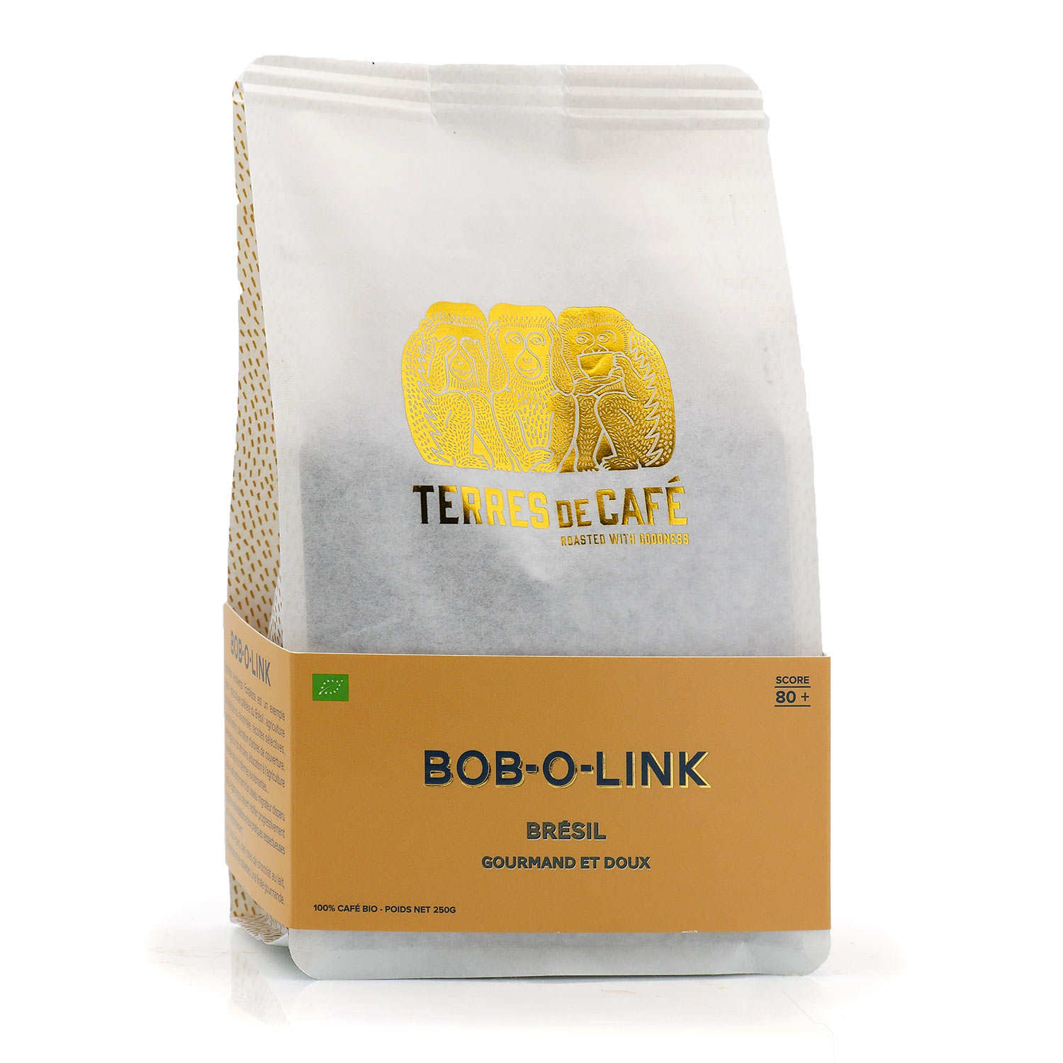 Café bio en grains Brésil Bob O Link - Café de spécialité 80+