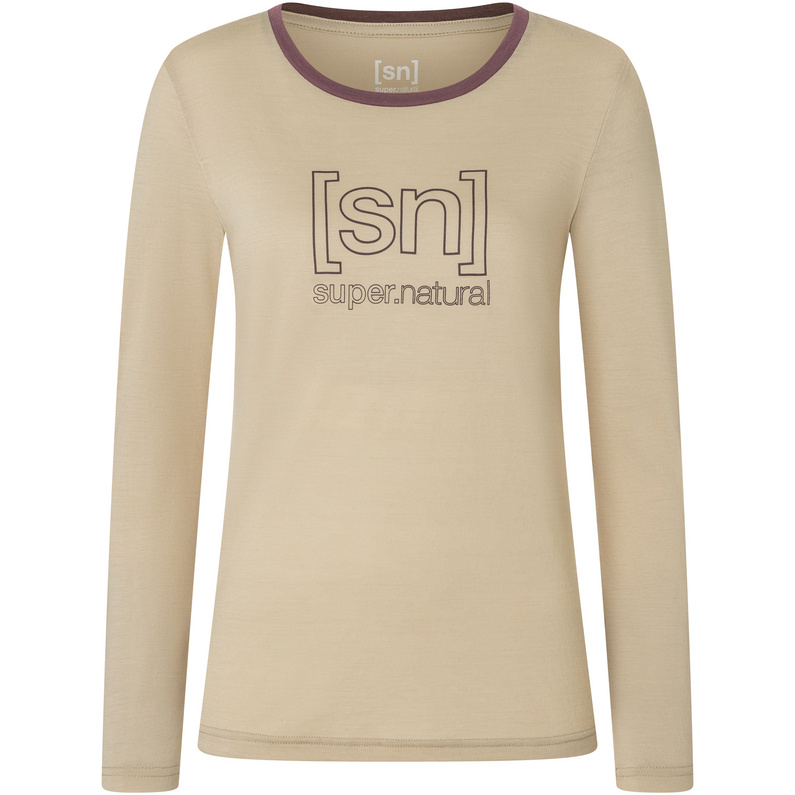 Super.Natural Damen The Essential Logo Longsleeve