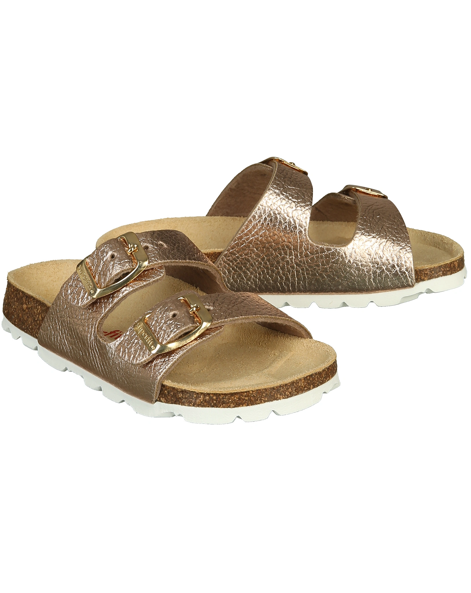 Pantoletten METALLIC in bronze
