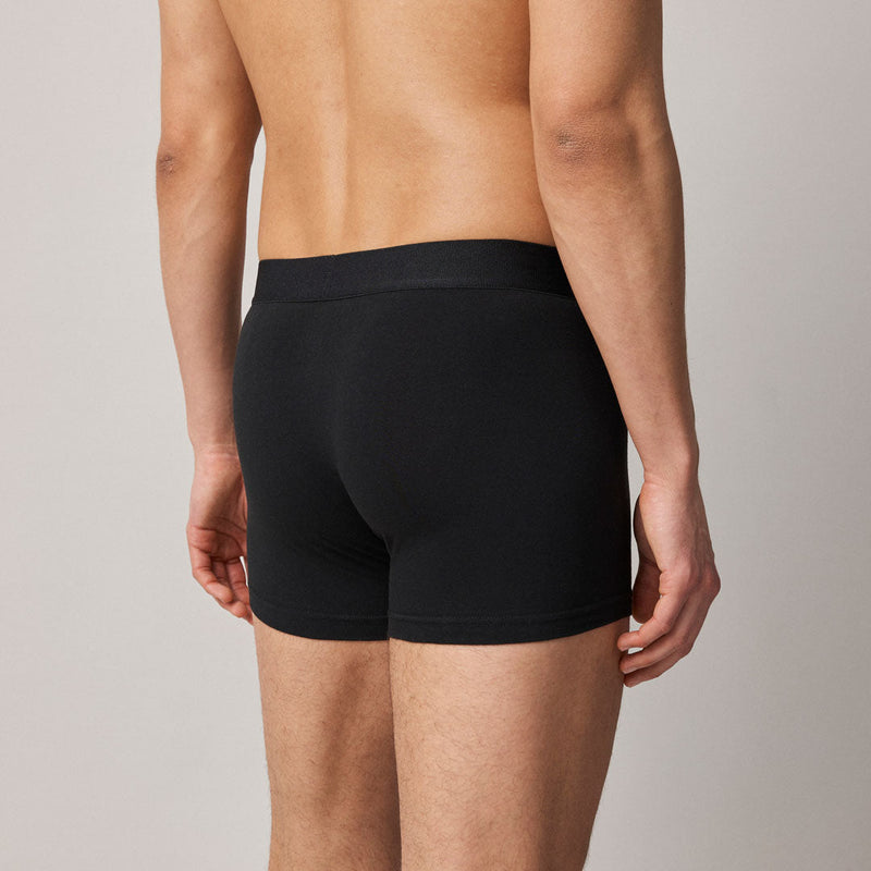 Boxershorts ohne Logo aus Bio-Baumwolle Mix (Schwarz/Grau/Hellgrau)