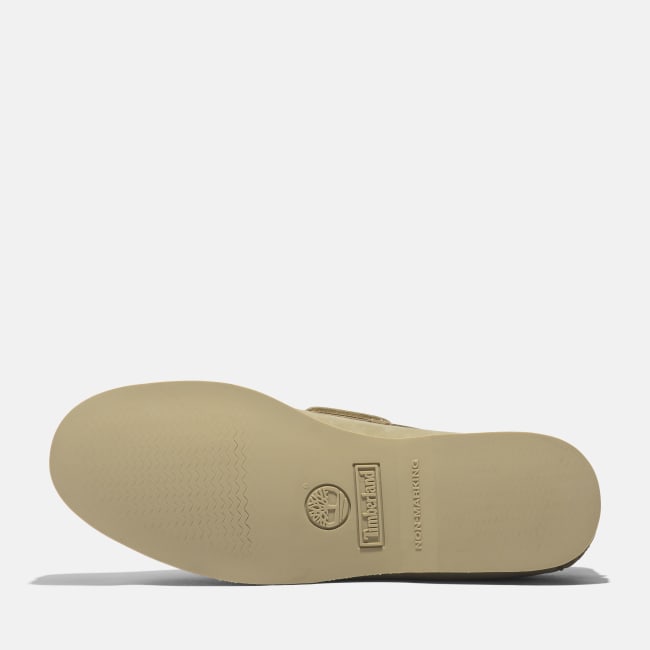 Scarpa da Barca in Pelle Classic da Uomo in                beige chiaro