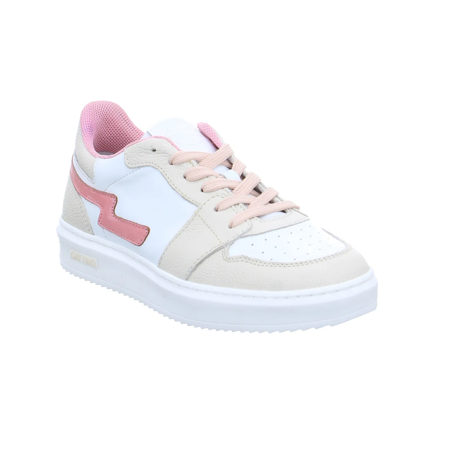 GATTINO Mädchen-Halbschuh Binder Weiss Leder  Sneaker