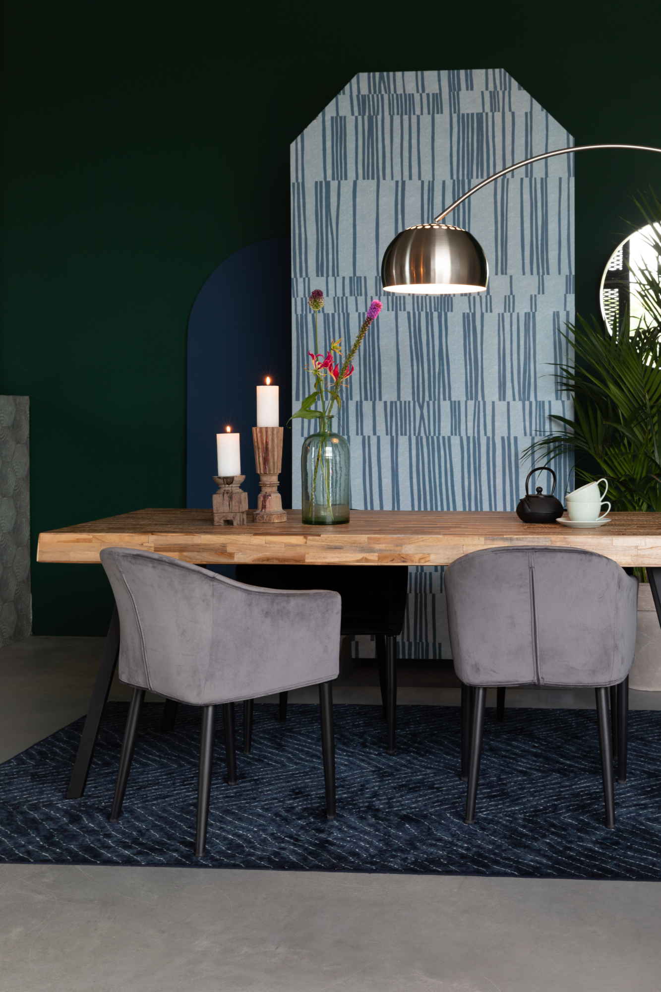 Eettafel Suri zwart 160 x 78
