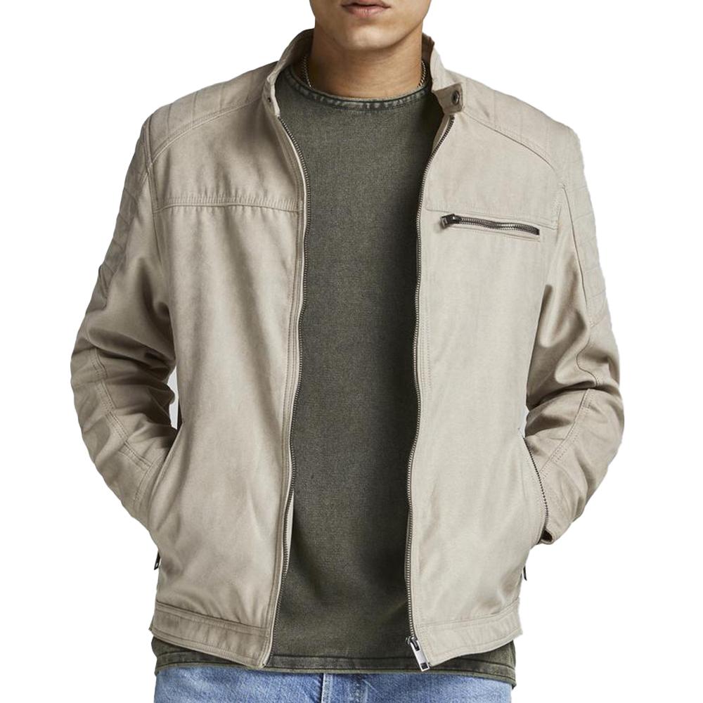 Jack & Jones Veste Suédine Gris Clair Homme Jack & Jones Tano