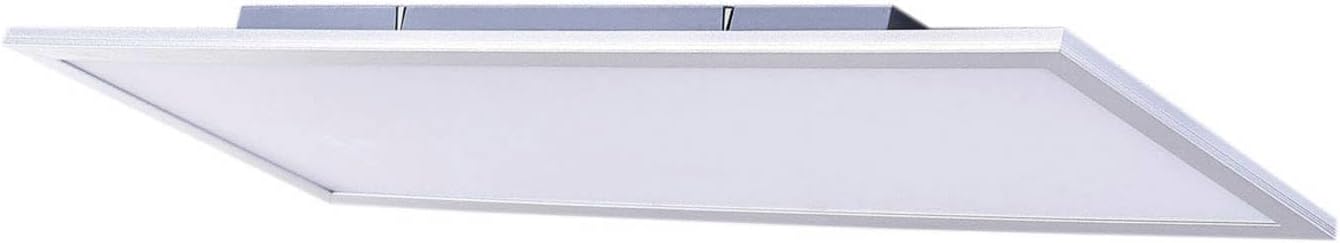Lindby LED Panel Livel dimmbar mit Leselampe (Modern) in Alu (1 flammig,) - Bürolampe Deckenlampe Deckenleuchte Lampe Küchenleuchte