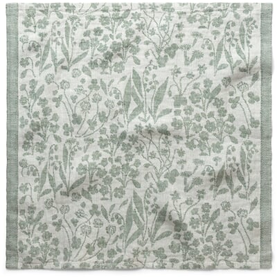 Serviette Leinen floral