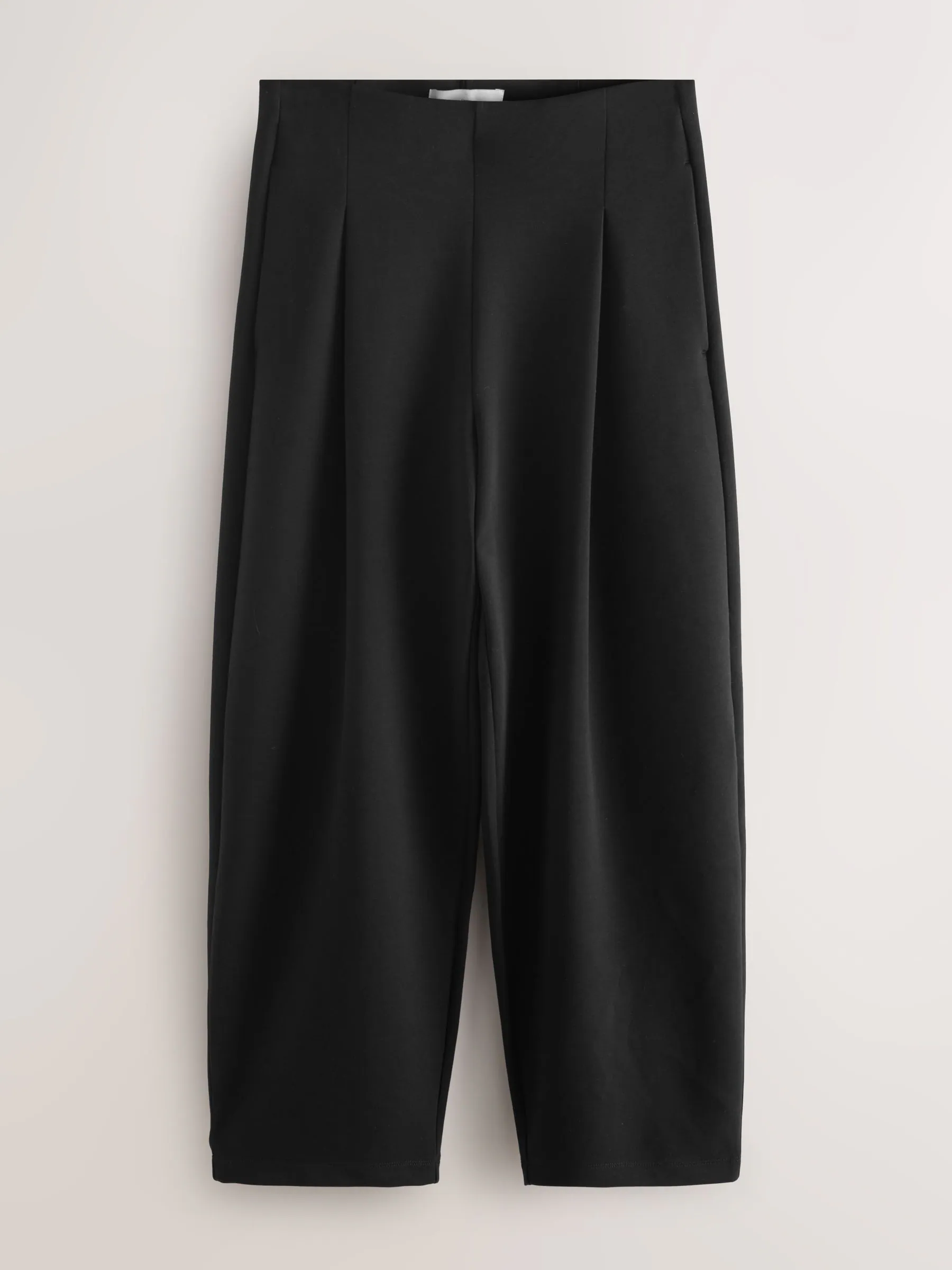 Zwart - Nothing Ordinary Luxe Barrel Leg Sweat Trousers
