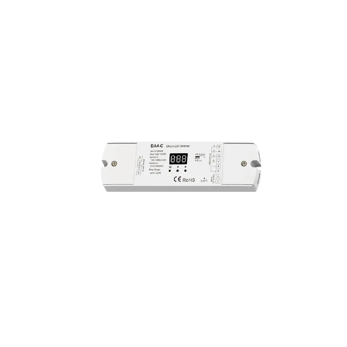 Ledkia Variateur DALI 4 Canaux Blanc