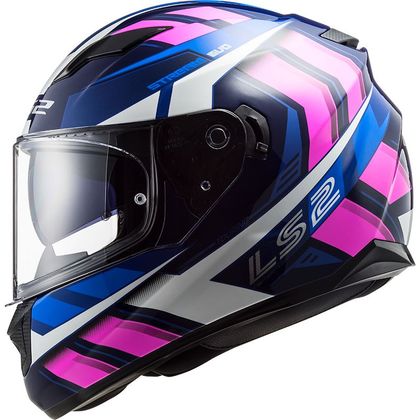 Casque LS2 FF320 - STREAM EVO - LOOP - Bleu / Rose