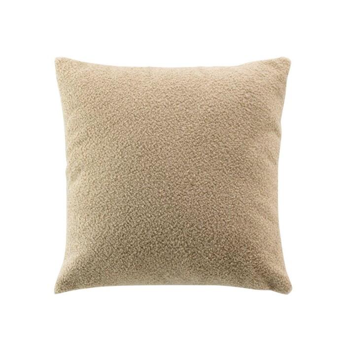 COUSSIN DEHOUSSABLE 45X45CM BOUCLETTE UNIE WOOLY BEIGE