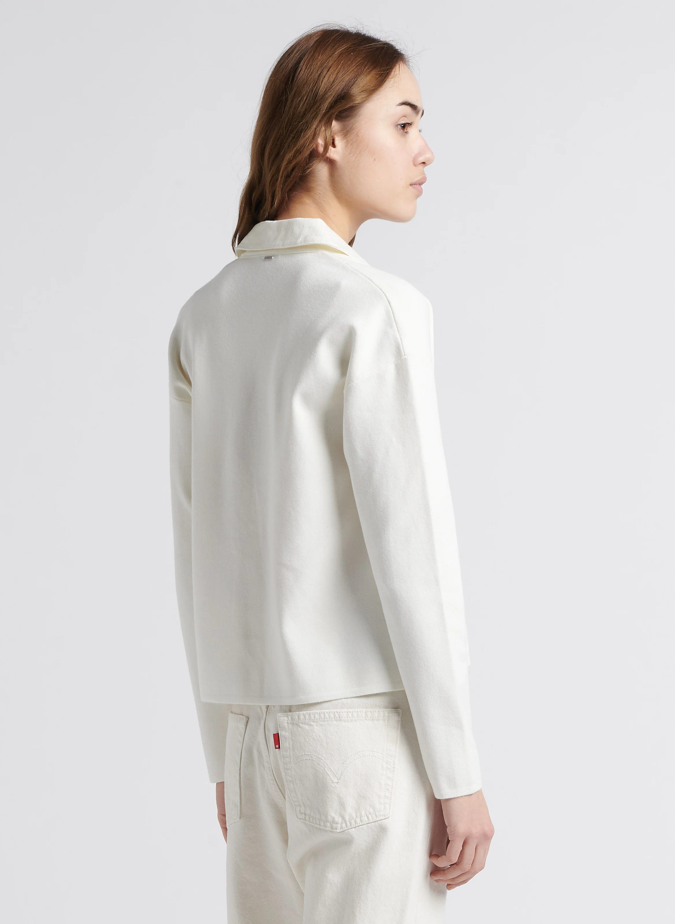 Cardigan col classique | Blanc
