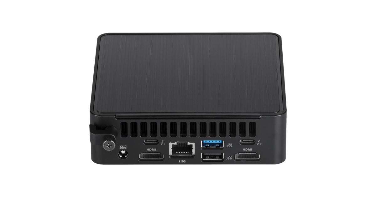 ASUSNUC 14 Pro RNUC14RVKU7088C2I mini-pc  (Zwart | Core Ultra 7 155H | Arc Graphics | 32 GB | 512 GB SSD)
