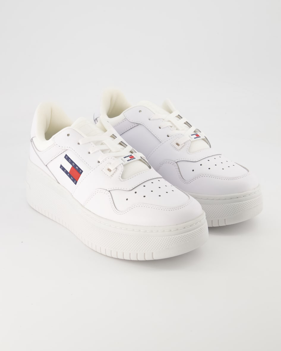 Tommy Hilfiger Jeans TJW Retro Basket Flatform Sneaker in Weiß