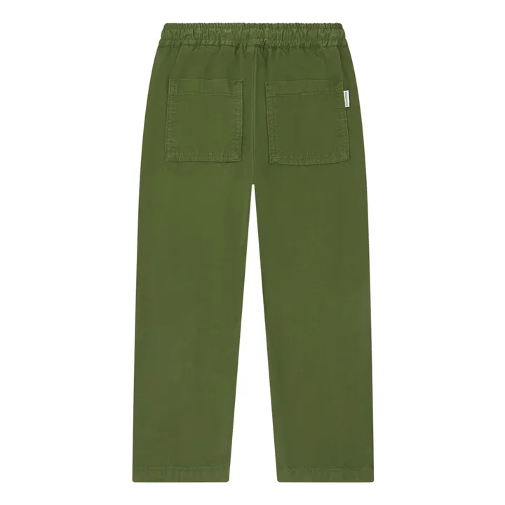 Hundred Pieces Pantalon Coton Bio Taille Elastiquée | Vert kaki