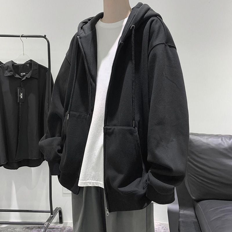 Breeson - Effen hoodie met rits
