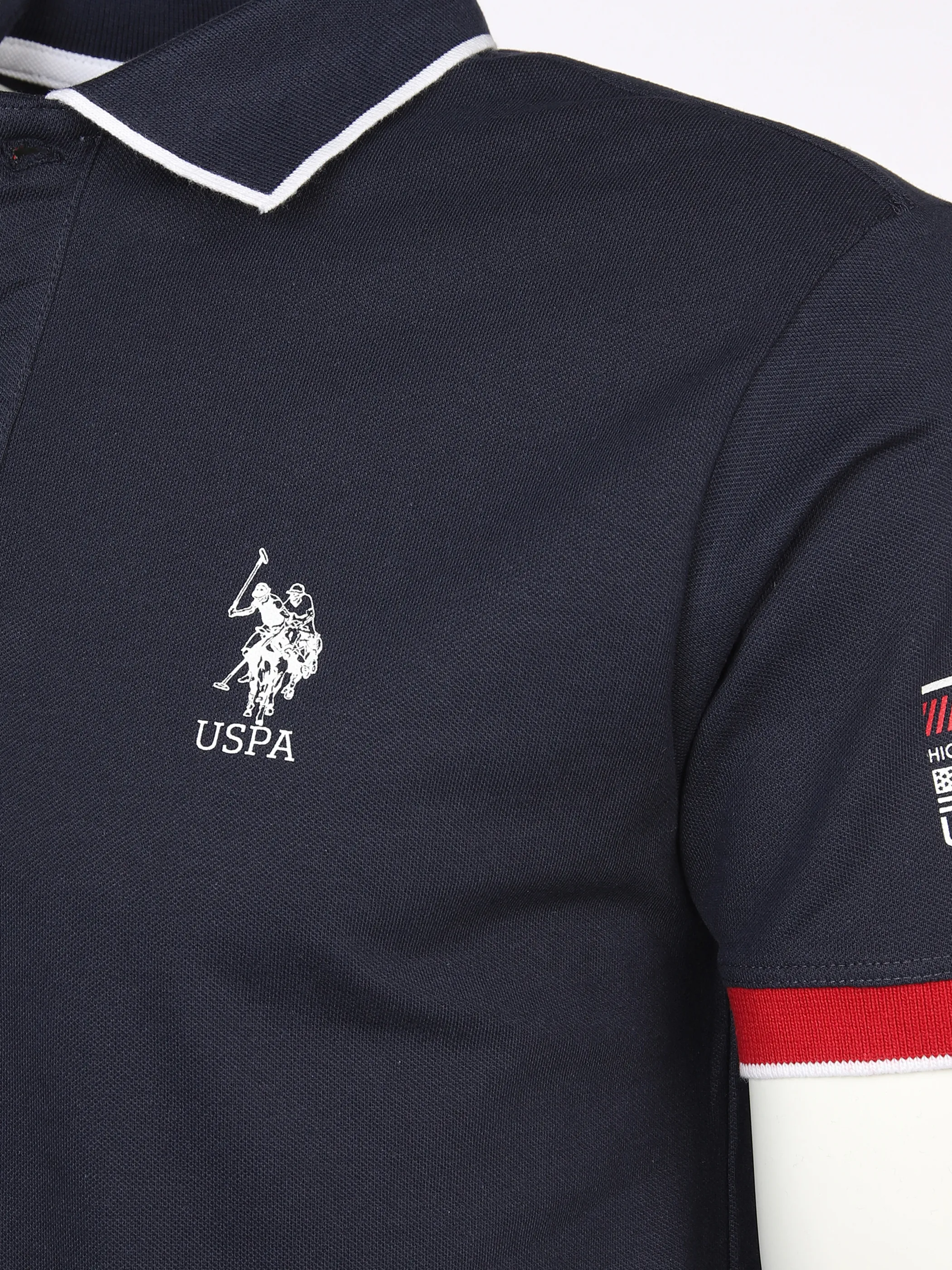 Herren Poloshirt mit Print