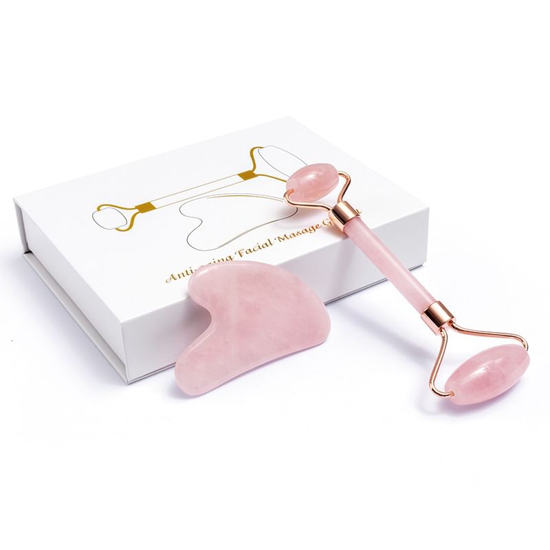 Coolkiss - Stenen gezichtsschraper / Rollermassager / Set (verschillende ontwerpen)