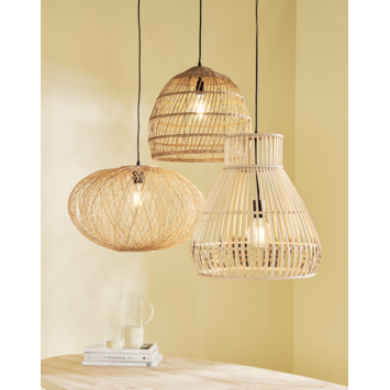 Hanglamp Lavani mat naturel Ø46 cm